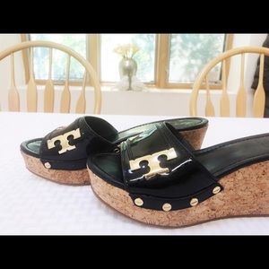 TORY BURCH Authentic Wedge Slide Sandals